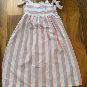 TBBC Girls' Striped Tie-Shoulder Sundress